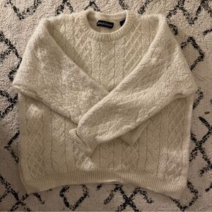 Cream knit sweater